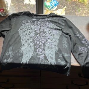 Graphic black long sleeve